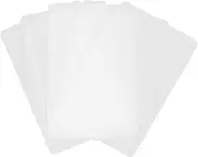DINHEAROM 5Pcs Clear Plastic Card Sleeves Hard Card Protectors for Id Credit Business Cards Dustproof Wallet Covers Holder for Everyday Use