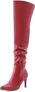 [Shoe'N Tale] Thigh High Boots for Women Over The Knee Stiletto Heel Pointed Toe Long Sexy Boots