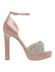 [Nine West] Wary Heeled Sandal in Natural