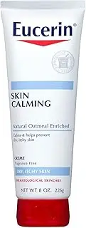 Eucerin Skin Calming, Fragrance Free Creme 8 oz (Pack of 2)
