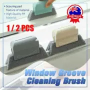 CLEANING BRUSH Window Groove Magic Cleaning Gap Corners Dust + Scouring Pads ZR