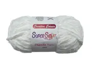 bulk 12 White Super Soft Chenille Yarn 100G
