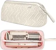 Leudes Hair Tools Travel Bag for Shark Flexstyle Carrying Case Portable Shark Hair Air Wrap Dryer Case Waterproof Dustproof Flat Curling Iron Travel Organizer (Beige)