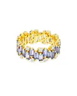Suzanne Kalan 18K Yellow Gold Fireworks Blue Sapphire & Diamond Asymmetrical Band