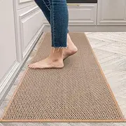 Kitchen Rugs and Mats Non Skid, Super Absorbent Long Kitchen Ruuner Rugs, Washable Standing Floor Mats Sink Rugs, Easy to Clean and Maintain Kitchen Floor mat (44X120cm)