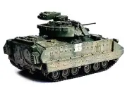 1/72 Ukraine M2A2 ODS Light Tank Green Camouflage Weathered Dragon Armor Model