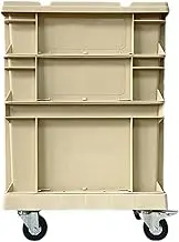 Wheeled Tool Box - Portable Industrial Tool Chest | Heavy-Duty Rolling Storage Organizer with Lockable Lid - Mobile Workshop Box for Garage, Construction & Home Use - 20-Inch Compact Design