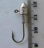 20 Size 2#, 1/8 OZ Jig Heads High Chemically Sharpened Hooks Fishing Tackle