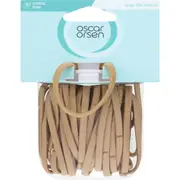 Oscar Orsen Large Flat Hair Elastics Blonde 30 pack