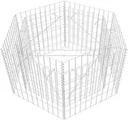 Hexagonal Gabion Raised Bed 100x90x50 cm - Heavy Duty Garden Planter for Outdoor Landscaping, Sturdy Steel Mesh Design for Vegetables, Flowers, and Plants, Durable & Eco-Friendly