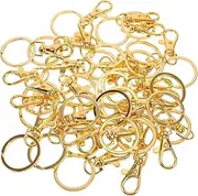 CORHAD Zinc Alloy Rotating Keychain Lobster Claw Keychain Rings DIY Craft Key Chain Metal Charms Bulk
