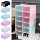 Footwear Holder Foldable Storage Box Clear Shoes Shoe Cabinet Shoe Organizer