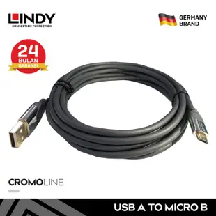 Lindy 3M 數據線 USB A 轉 Micro USB 2.0 高級數據線