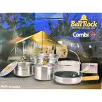 BELL 'ROCK 韓國不沾鍋 不鏽鋼戶外炊具組COMBI 9 L-20CM【OK露營社】