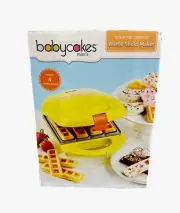 The Original Babycakes Mini’s Waffle Sticks Maker Ceramic Coated Yellow New!