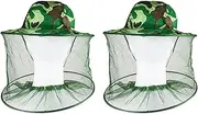 2X Beekeeper Antimosquito Bee Bug Insect Fly Mask Cap Hat with Net Mesh Face Protection