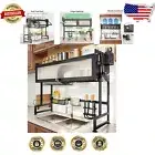 Large Over The Sink Dish Drainer Rack - Rustproof Space-Saving Kitchen Solution