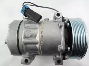OEM SANDEN AC Compressor model 4493 with PV8 Clutch fits Volvo VHD VNL VNM
