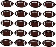 [CIMAXIC] 20Pcs Rugby Shape Embroidered Patches for DIY Clothing Repair Cloth Decors for Bags Backpacks Jeans and More Easy Application