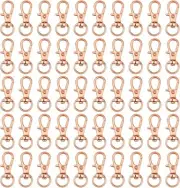 50 pcs Swivel Clasps Lanyard Snap Hook, Metal Swivel Lanyard Snap Hook Lobster
