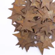 Bulk Buy of 100 Rusty Tin Primitive 1-3/4" Stars