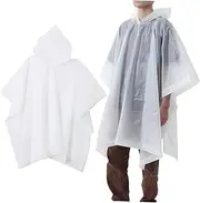 [DEARMAMY] Women's Waterproof Rain Poncho Hood 2 Pack Reusable Raincoat for Adults Lightweight Rain Jacket for Outdoor Activities