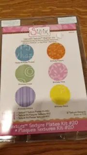Sizzix Texturz Texture Plates Kit #20 New OOP