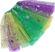 [TOGEVAL] Elastic Sequin Skirt for Women Sparkle Costume Skirt for Carnival and Festivals