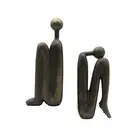 Thinker Bookends Book Stopper Home Decorative Bookends for Heavy Books Book