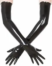 [PARTYGEARS] Long Latex gloves Rubber party dress gloves,opera evening gown Latex gloves