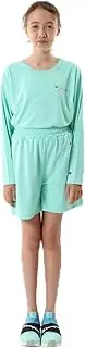 [Champion] CK-ZS509 Kids' Short Pants, Quick Drying, Script Logo, School Girls