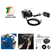 Airbrush Kit Portable Dual-Action Airbrush Gun and Mini Air Compressor Set fo...