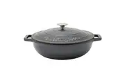 Westinghouse 4L 30cm Shallow Round Cast Iron Pot Dish Induction Cooking Ombre GR