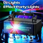 500mW DMX LED RGB Laser Beam Scanner Projector DJ Disco Party Stage Laser Light