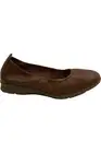 Clarks Collection Perforated Leather Flats Jenette Ease Tan