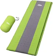 Weisshorn Single Camping Air Mattress, Self Inflating Blow Up Mattresses Bed Sleeping Pad Mat Outdoor Tent Caravan Road Trip Travel Hiking Gear, with Carry Bag Water Resistant Green