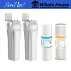 10"x2.5" Water Filter Housing for RO System w/ CTO PP Water Filter Replacement