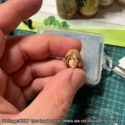Premium 1/12 Female Girl Head Sculpt Soldier Head For DIY 6" ML Action Figure