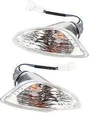 Front Rear Turning Indicator Lights, for LX LXV 50 125 150 2 Takt 4 Takt Scooter Motorcycle Front Rear Turn Signal Indicator Light Blinker Signal Lamp Flasher Motorcycle Turn Signal Lights(BLA