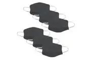 6x Tigerplast Kids Fabric Face Mask Washable Reusable Mask Protect Cover - Black