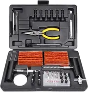 Leona Co 94 Pieces Tire Repair Tools Kit for Car, Trucks, Motorcycle, 4WD, ATV, RV Universal Emergency Flat Tire Puncture Repair Recovery Patch Kit Set with Portable Case
