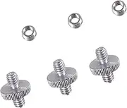 OSALADI Phone Stabilizer Quick Release Plate 9pcs Phone Camera Stand Accessories Set 3 Light Stand Screws + 3 1/4 to 3/8 Threaded Screws + 3 Converter Nuts for Tripod & Camera Use
