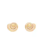 kate spade new york Pave Seashell Stud Earrings