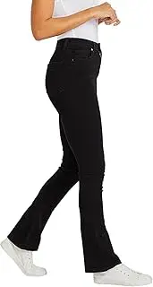 [Bikers Gear Australia] Women's Stretch Kevlar Lined Motorcycle Protective Boot Cut Jeans with Removable CE Armour
