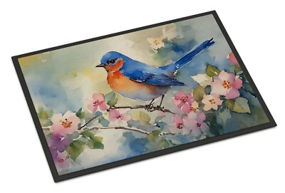 Bluebird Doormat Front Door Mat Indoor Outdoor Rugs for Entryway, Non Slip Washa
