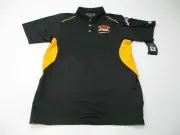 new RUSSELL ATHLETIC Men's Size S DRI POWER Black Oregon Softball Polo T-Shirt