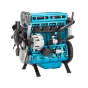 TECHING DM111 Metal Turbocharged 4 Cylinder Engine DIY Assembly Kit Excellent STEAM Science Education Discovery Toys Chi