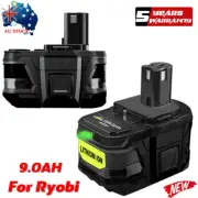 2x18V 9.0AH For Ryobi One+ Plus P108 Lithium Battery RB18L50 P104 P780 P109 P107
