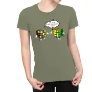 1Tee Womens Rubik'sCube Why Do You Always Complicate Things T-Shirt