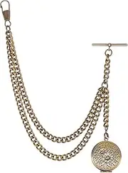 [Holy Sins Jewellery] Vintage Single Albert Bronze Pocket Watch Chain
